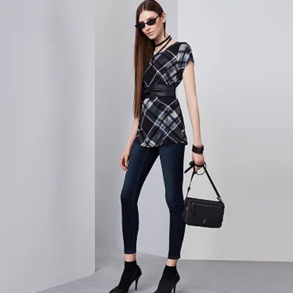 Vera Wang Skinny Ankle Slimming Stretch Jeans
